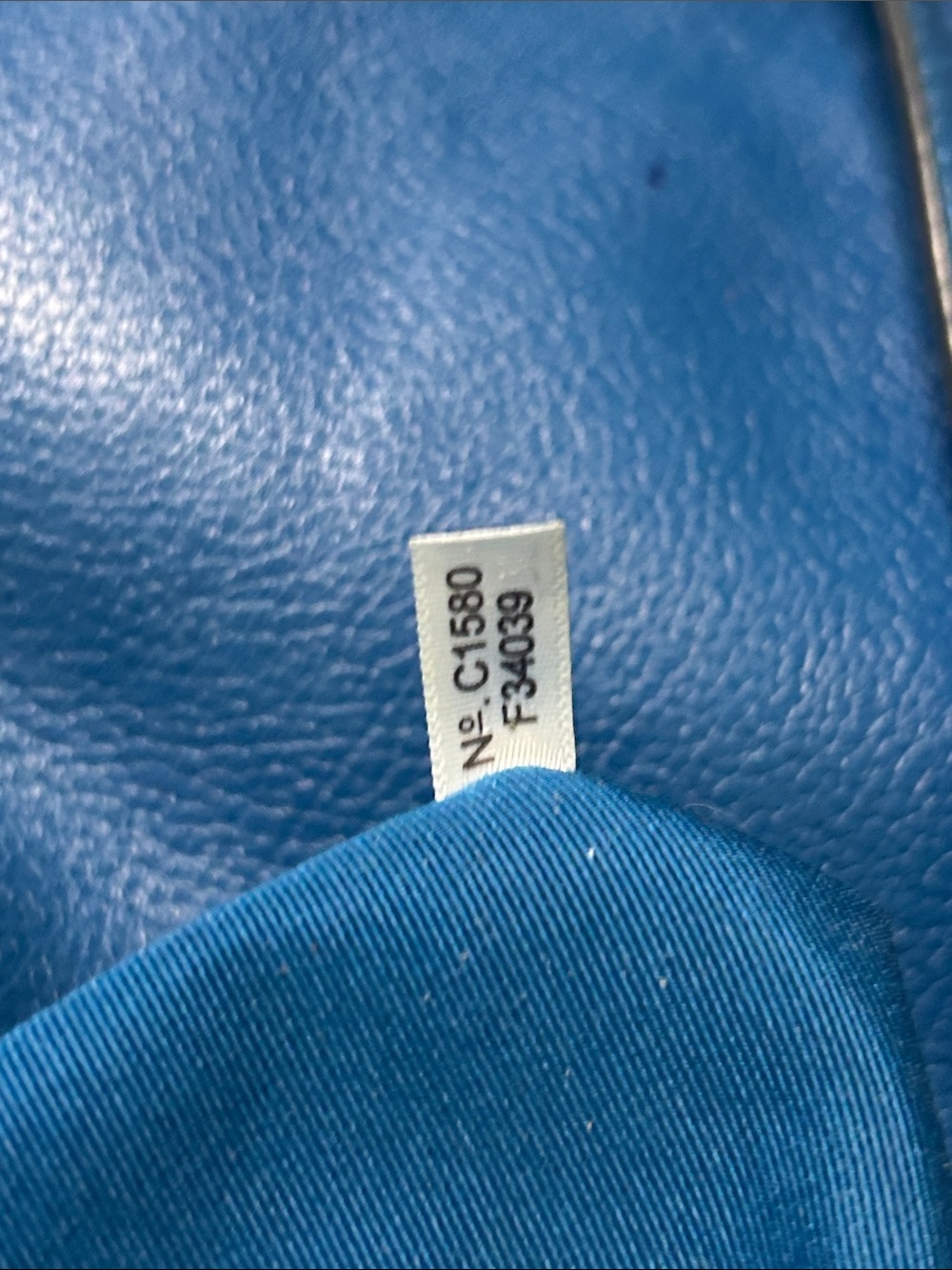 Coach Deep Blue Large Mickie Grain Leather Handbag Tote Purse 🌸🌸 - Picture 11 of 16